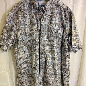 Columbia Sportswear XL Fish Button Down Men Shirt